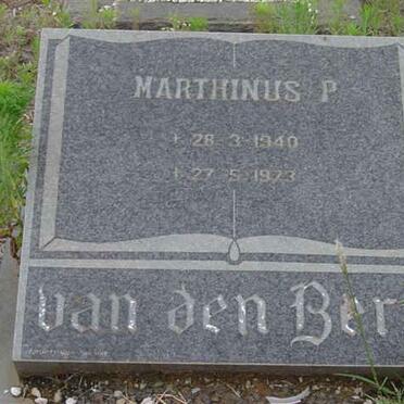 BERG Marthinus P., van den 1940-1973