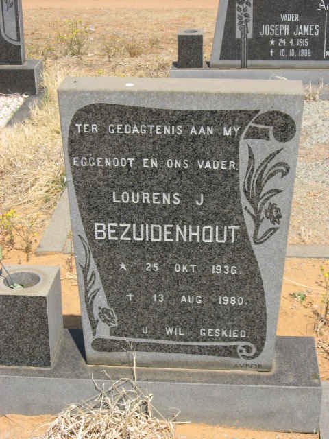 BEZUIDENHOUT Lourens J. 1936-1980