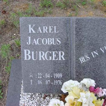 BURGER Karl Jacobus 1909-1976