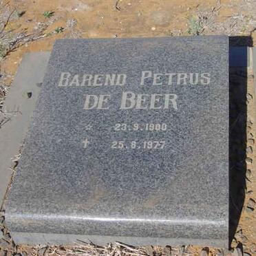 BEER Barend Petrus, de 1900-1977