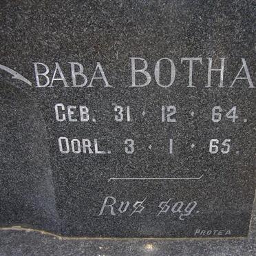 BOTHA Baba 1964-1965
