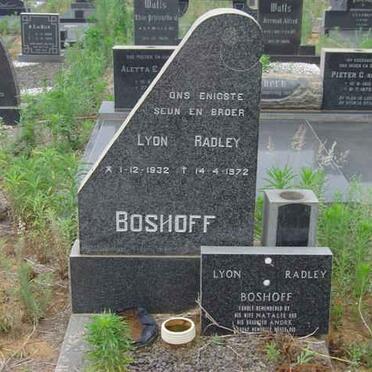 BOSHOFF Lyon Radley 1932-1972