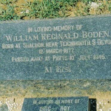 BODEN William Reginald 1877-1945