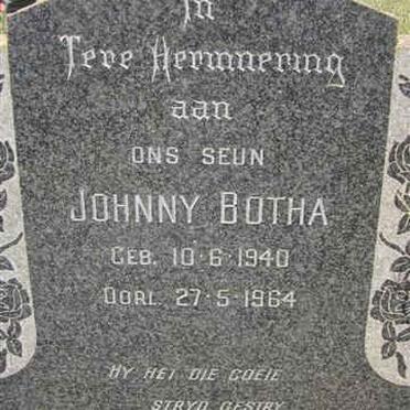 BOTHA  Johnny 1940-1964