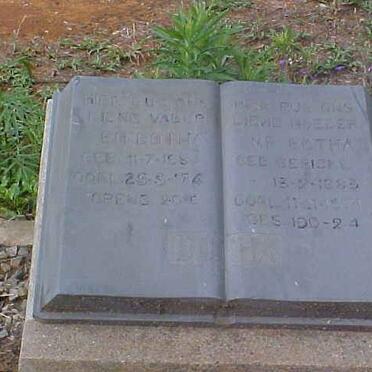 BOTHA ? ?-1974 &amp; ? GERICKE 1883-197?