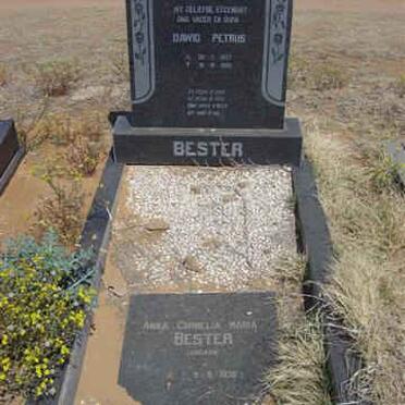 BESTER Dawid Petrus 1927-1980 &amp; Anna Cornelia Maria JORDAAN 1930-