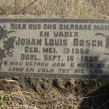 BOSCH Johan Louis 1868-1938