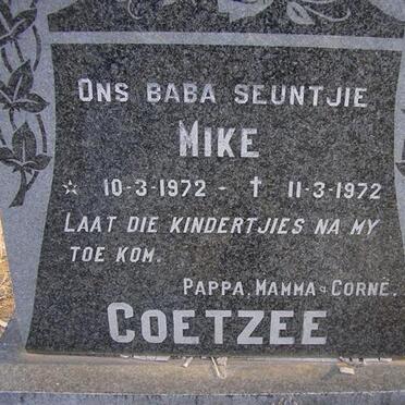 COETZEE Mike 1972-1972