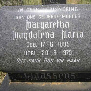 CLAASSENS Margaretha Magdalena Maria 1885-1979