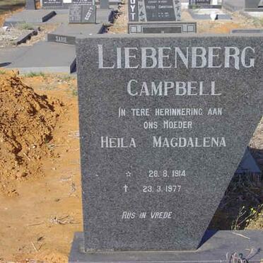 CAMPBELL Heila Magdalena, Liebenberg 1914-1977