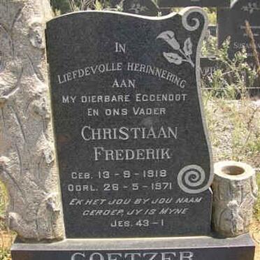COETZER Christiaan Frederik 1918-1971