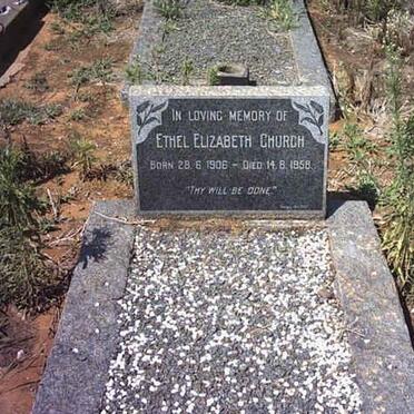 CHURCH Ethel Elizabeth 1906-1958