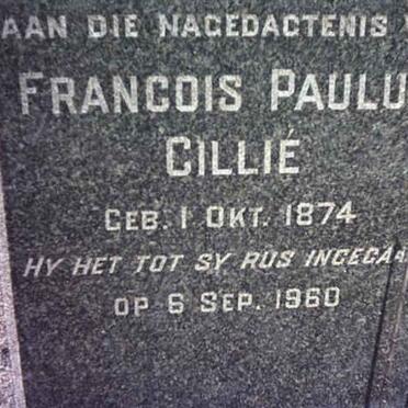 CILLIÉ Francois Paulus 1874-1960