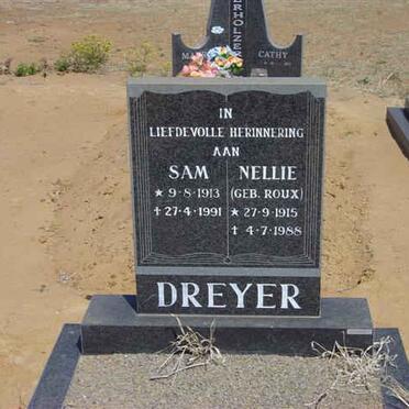 DREYER Sam 1913-1991 &amp; Nellie ROUX 1915-1988