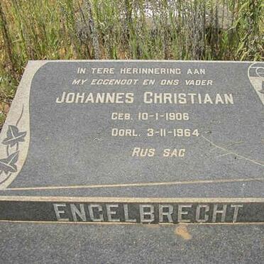 ENGELBRECHT Johannes Christiaan 1906-1964