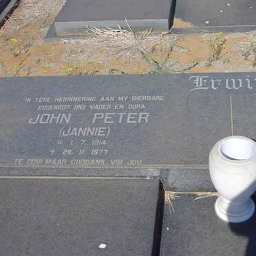 ERWIN John Peter 1914-1977