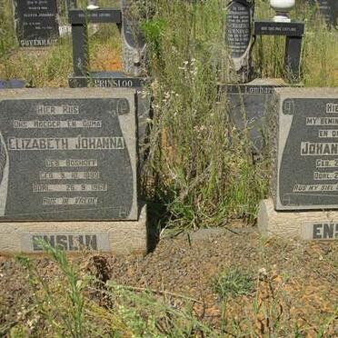 ENSLIN Johan Casper 1886-1963 &amp; Elizabeth Johanna BOSHOFF 1899-1968