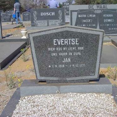 EVERTSE Jan 1918-1977