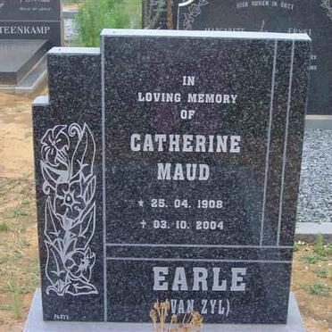 EARLE Catherina Maud nee VAN ZYL 1908-2004