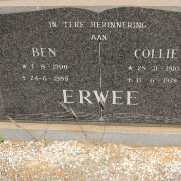 ERWEE Ben 1906-1985 &amp; Collie 1910-1979