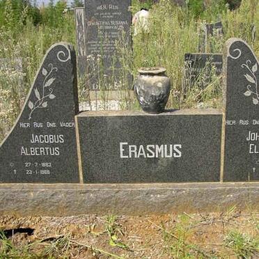 ERASMUS Jacobus Albertus 1883-1989 &amp; Johanna Elizabeth 1881-1944
