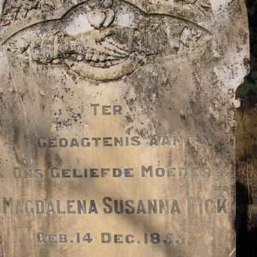 FICK Magdalena Susanna 1853-1934