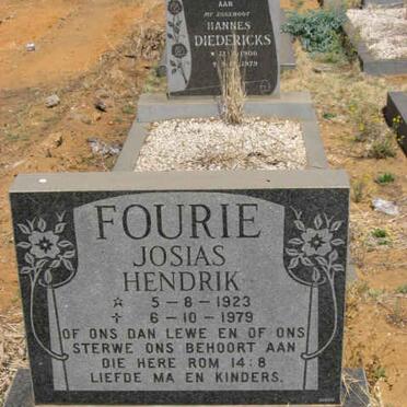 FOURIE Josias Hendrik 1923-1979