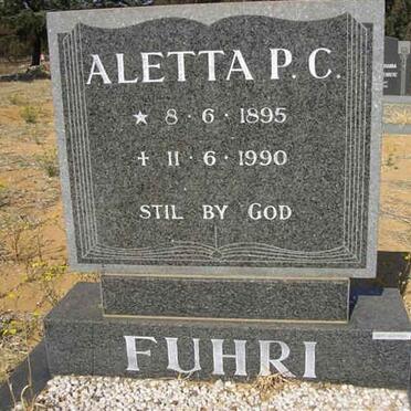 FUHRI Aletta P.C. 1895-1990