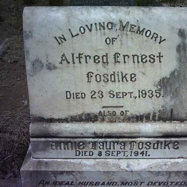 FOSDIKE Alfred Ernest -1935 &amp; Anma Laura -1941
