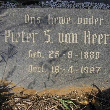 HEERDEN Pieter S., van 1889-1967