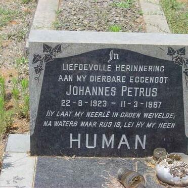 HUMAN Johannes Petrus 1923-1967