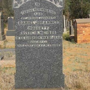 HUGGET Daniel Johannes -1926