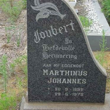 JOUBERT Marthinus Johannes 1899-1973
