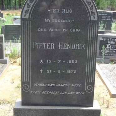 JOUBERT Pieter Hendrik 1903-1972