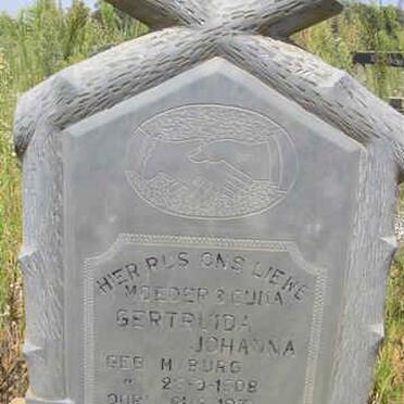 JORDAAN Gertruida Johanna nee MYBURGH 1908-1971