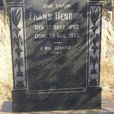 JAGER Frans Hendrik, de 1883-1965