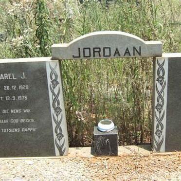 JORDAAN Karel J. 1928-1976 &amp; Elsie S.C.M. 1932-19?8