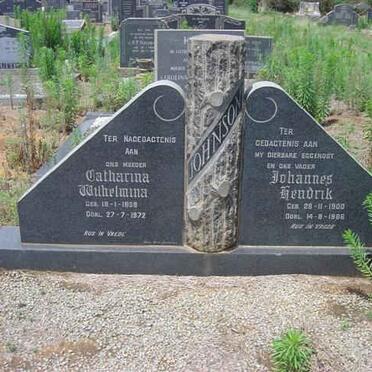 JOHNSON Johannes Hendrik 1900-1966 &amp; Catharina Wilhelmina 190?-1972