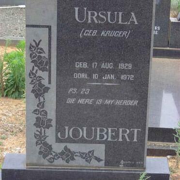 JOUBERT  Ursula nee KRUGER 1929-1972