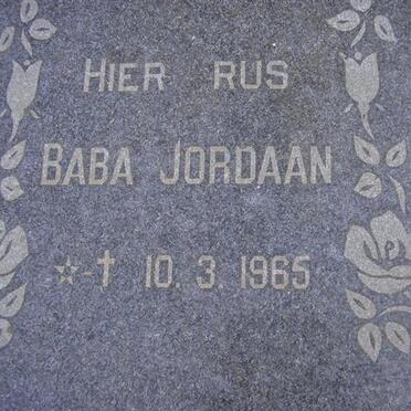 JORDAAN Baba 1965-1965