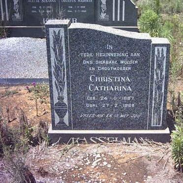 KASSELMAN Christina Catharina 1887-1966