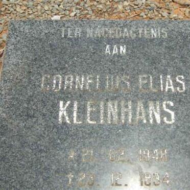 KLEINHANS Cornelius Elias 1948-1994