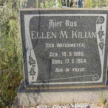 KILIAN Ellen M. nee WATERMEYER 1885-1964