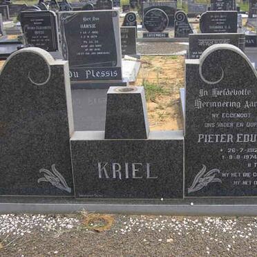 KRIEL Pieter Eduard 1912-1974