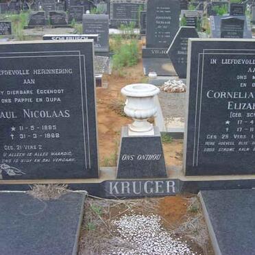 KRUGER Paul Nicolaas 1885-1968 &amp; Cornelia Sophia Elizabeth SCHOLTZ 1889-1976