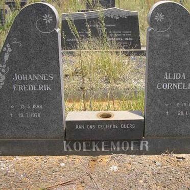 KOEKEMOER Johannes Frederik 1898-1970 &amp; Alida Cornelia 1916-1970