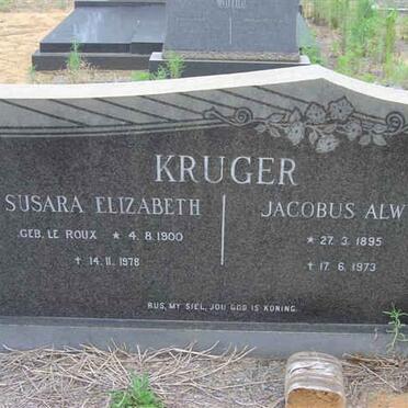 KRUGER Jacobus Alwyn 1895-1973 &amp; Susara Elizabeth LE ROUX 19