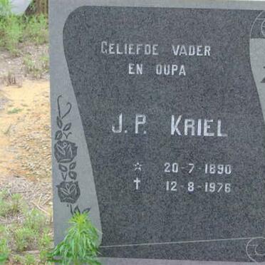 KRIEL J.P. 1890-1976
