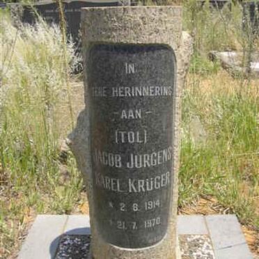 KRUGER Jacob Jurgens Karel 1914-1970