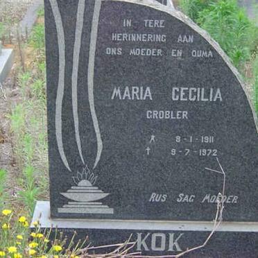 KOK Maria Cecilia nee GROBLER 1911-1972
